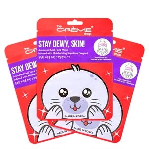The Crème Shop Korean Skincare Animated Seal Face Mask Set Of 3